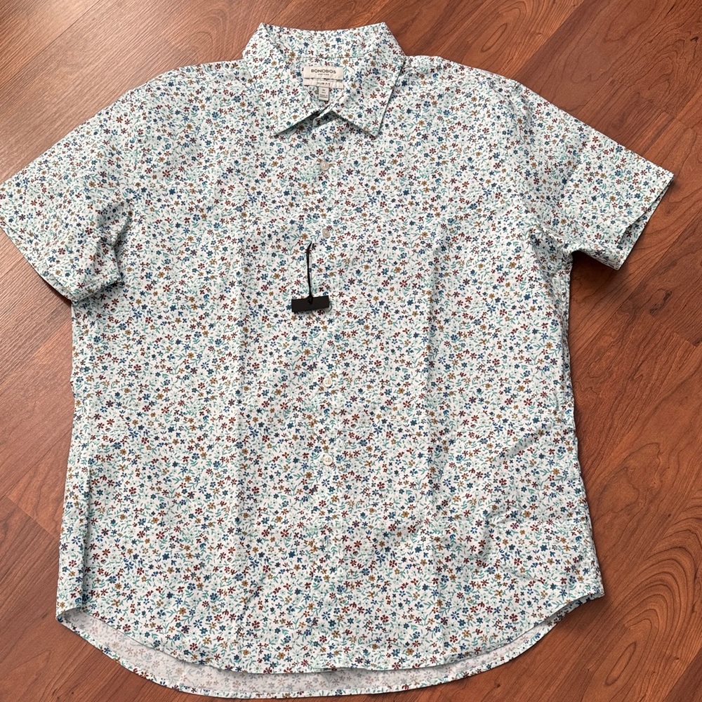 Bonobos Multicolor Floral Short Sleeve Shirt